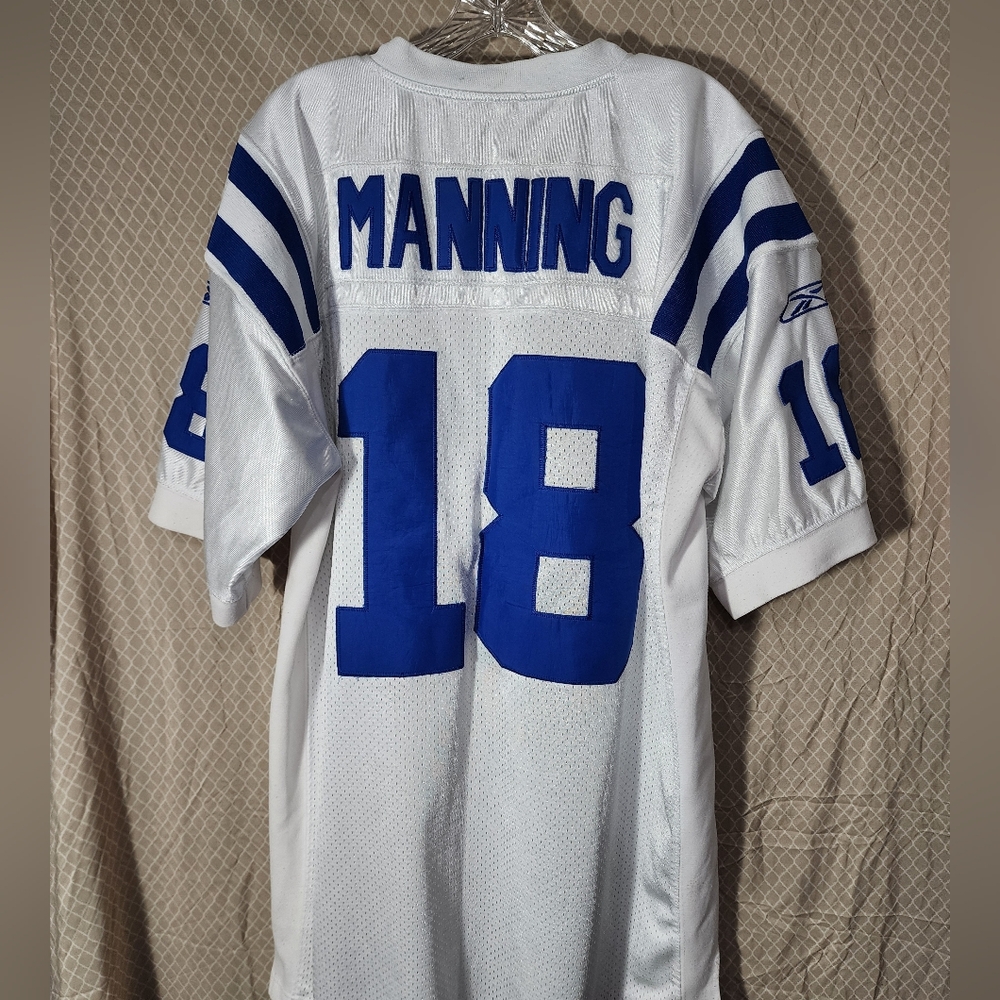 NFL Payton Manning Indianapolis Colts Vintage On Field Football Jersey Reebok